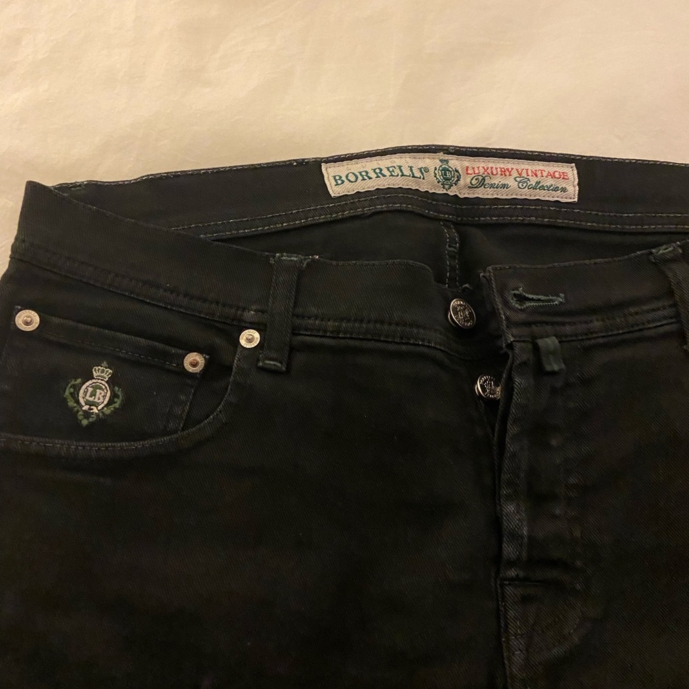 Black Borrelli Jeans, Made in Italy